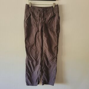 The North Face Womens Hiking Lightweight Roll Up Pants Gray Size 2 Long Outdoor